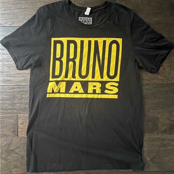 Bruno Mars Concert Tshirt World Tour Merch 24k Magic Black - Picture 1 of 4